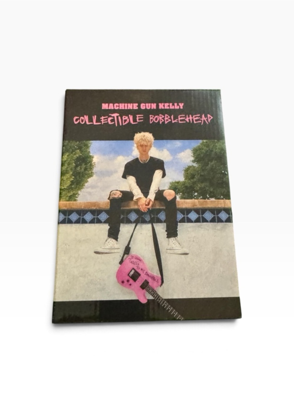 Machine Gun Kelly Collectible Bobblehead - Pink Guitar Artwork